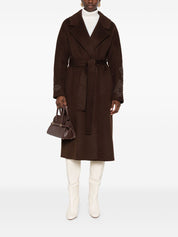Ermanno Firenze Brown Wool Coat