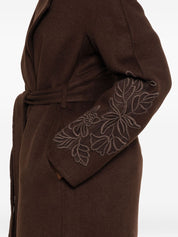 Ermanno Firenze Brown Wool Coat