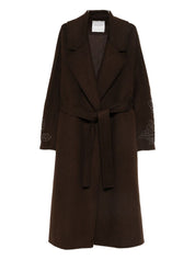 Ermanno Firenze Brown Wool Coat