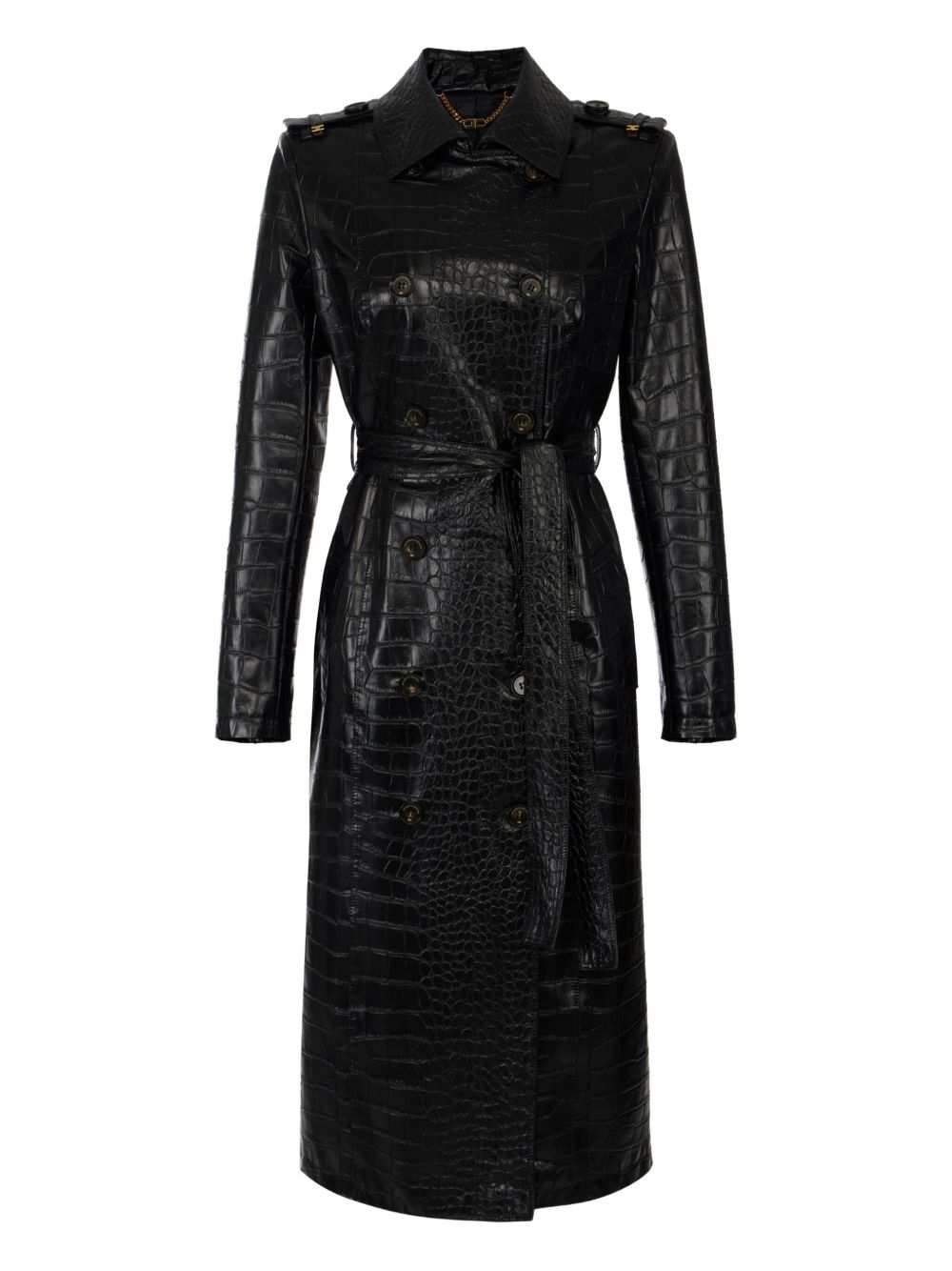 Elisabetta Franchi Black Coat for Women