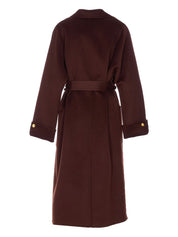 Elisabetta Franchi Brown Wool Coat
