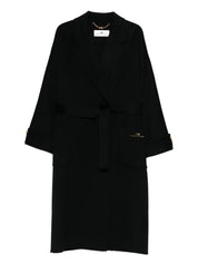 Elisabetta Franchi Black Coat for Women