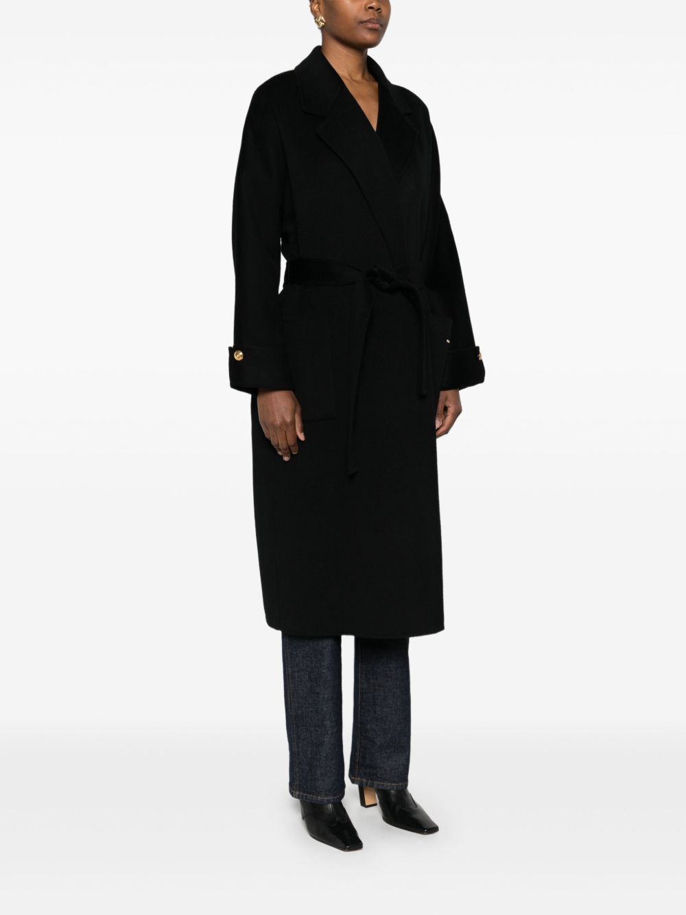 Elisabetta Franchi Black Coat for Women