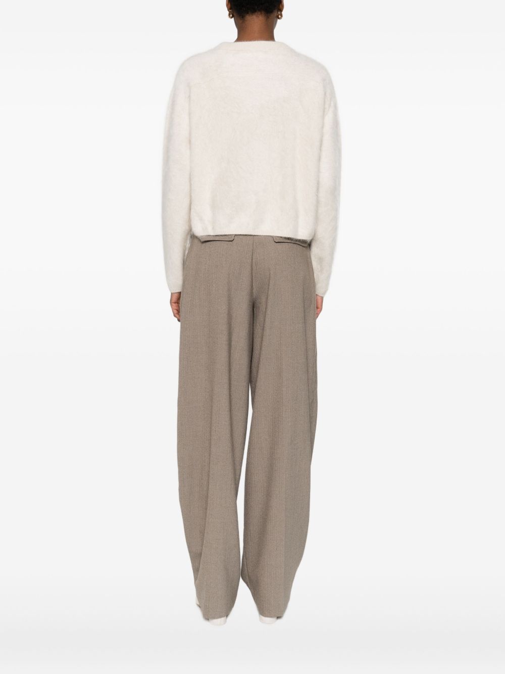 Soft Goat White Cashmere Sweater