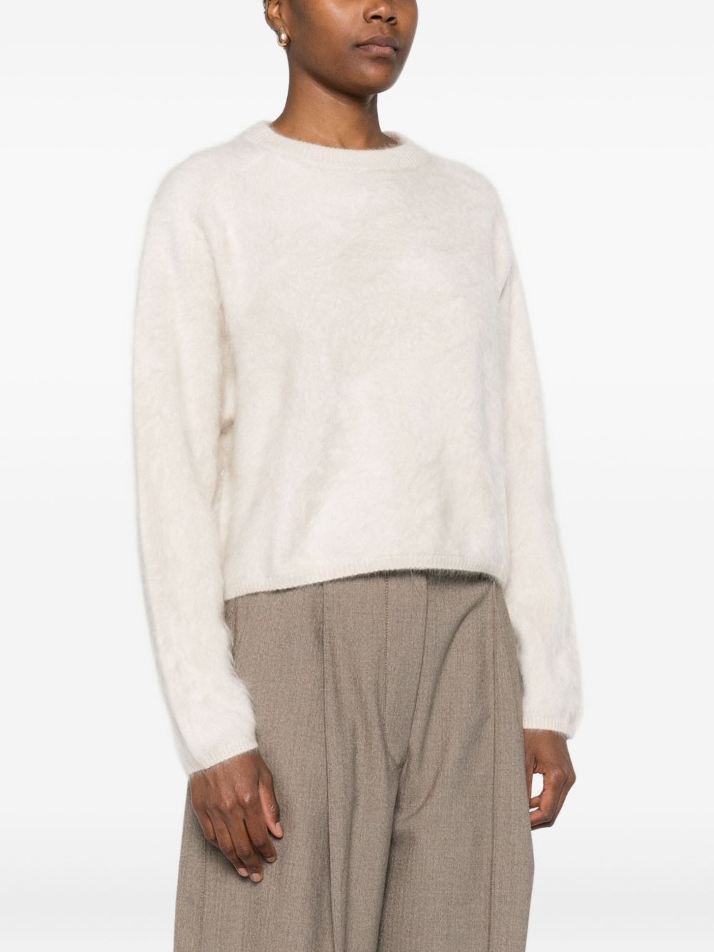 Soft Goat White Cashmere Sweater