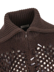 Brunello Cucinelli Brown Wool Sweater