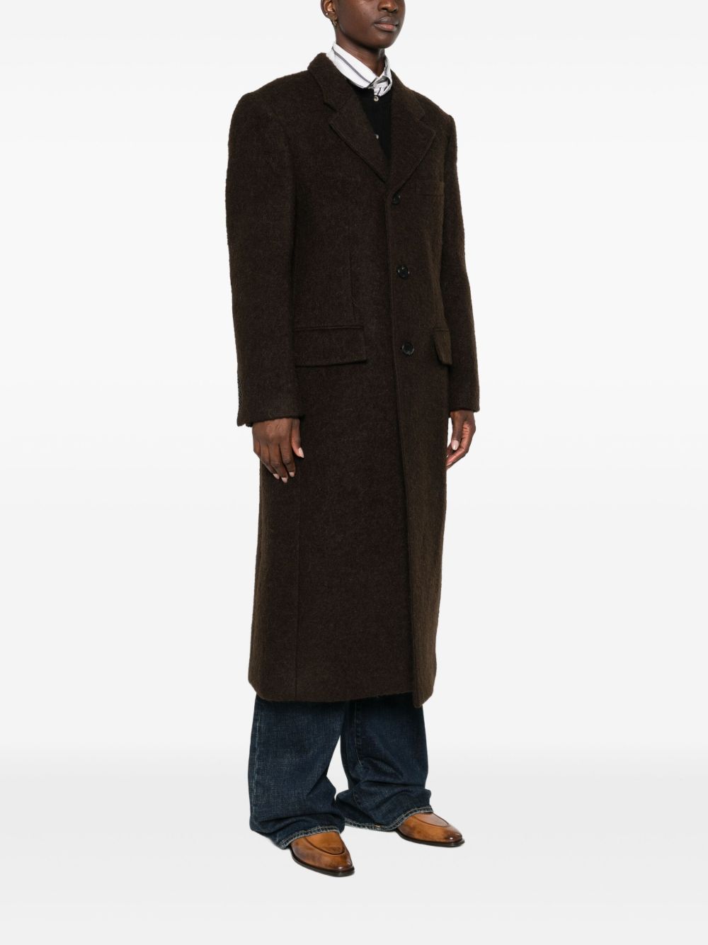 Dunst Brown Wool Coat for Women