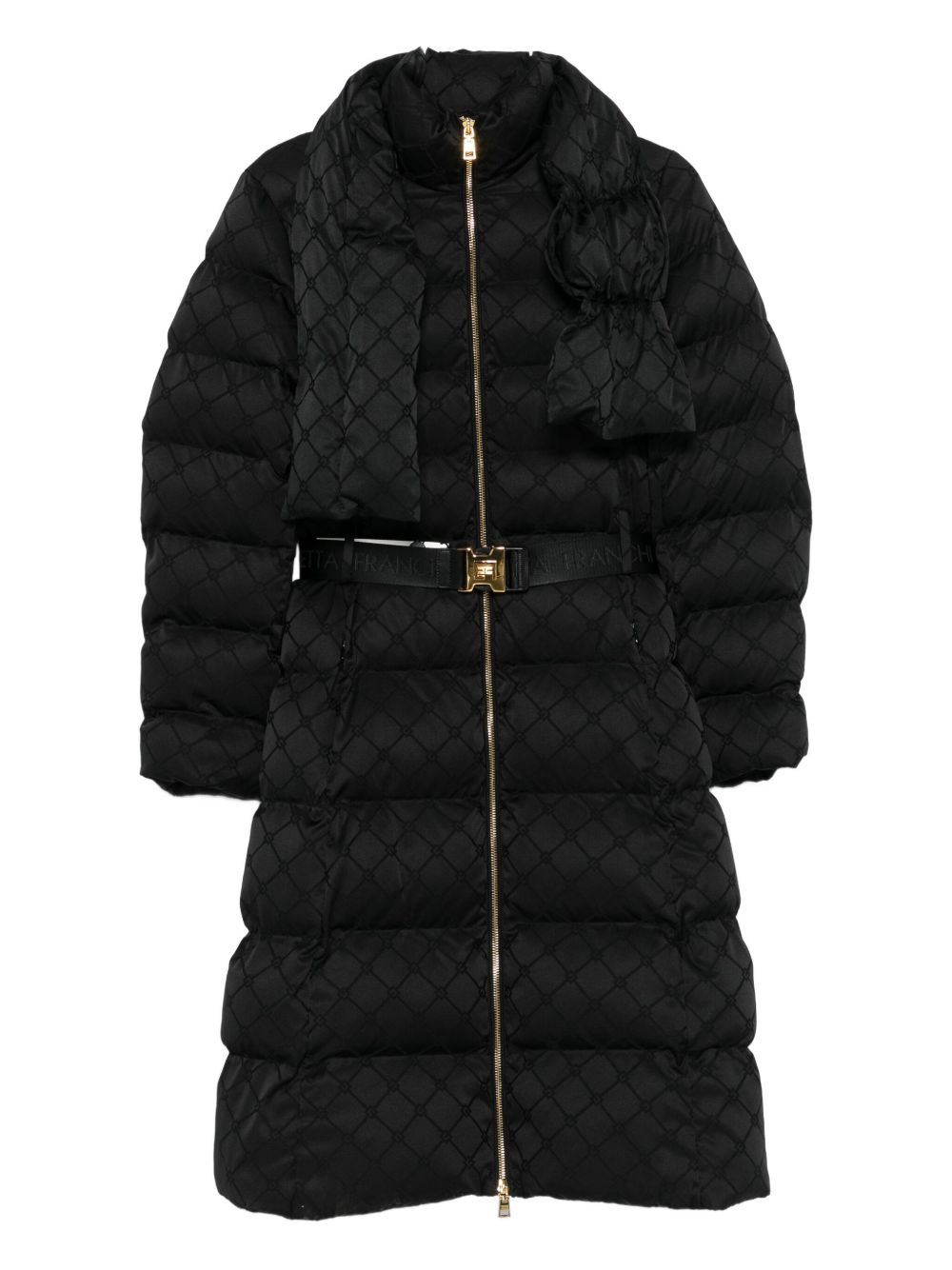 Elisabetta Franchi Black Coat for Women