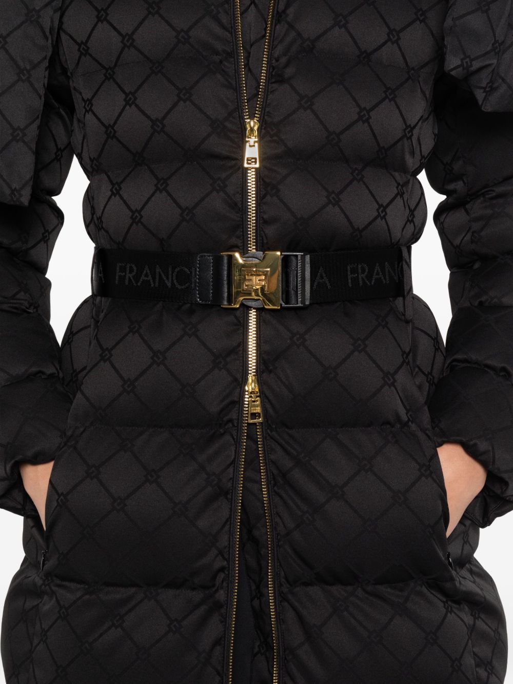 Elisabetta Franchi Black Coat for Women