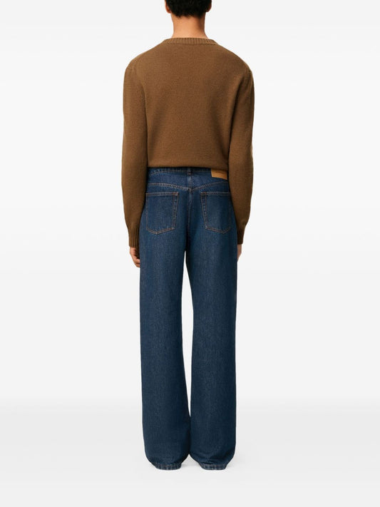 Ami Paris Blue Denim Jeans — Wide‑Leg Comfort