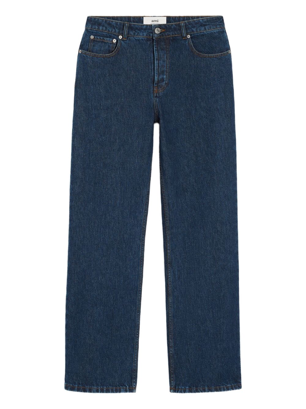 Ami Paris Blue Denim Jeans — Wide‑Leg Comfort