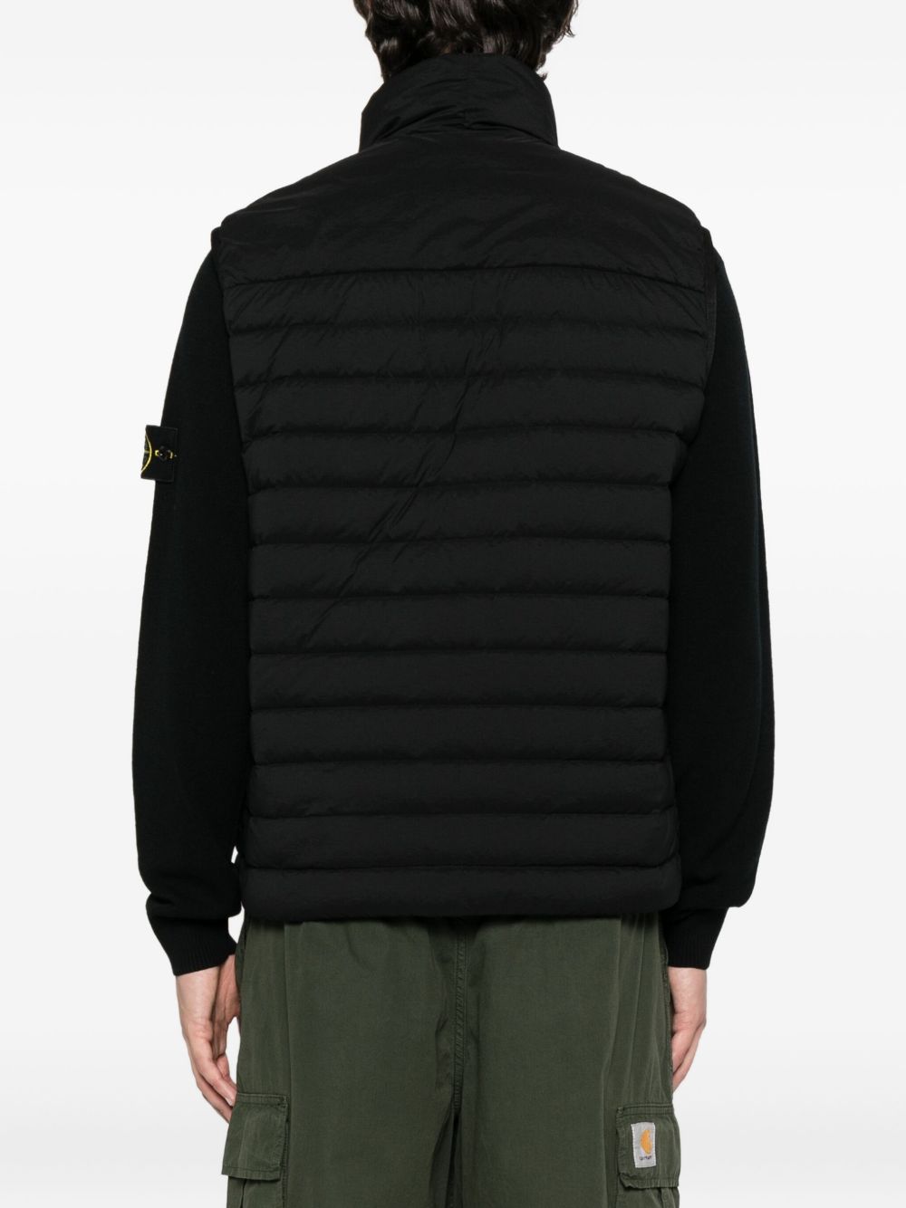 Stone Island Black Down Vest