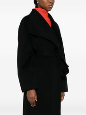 Soft Goat Black Coat for Women