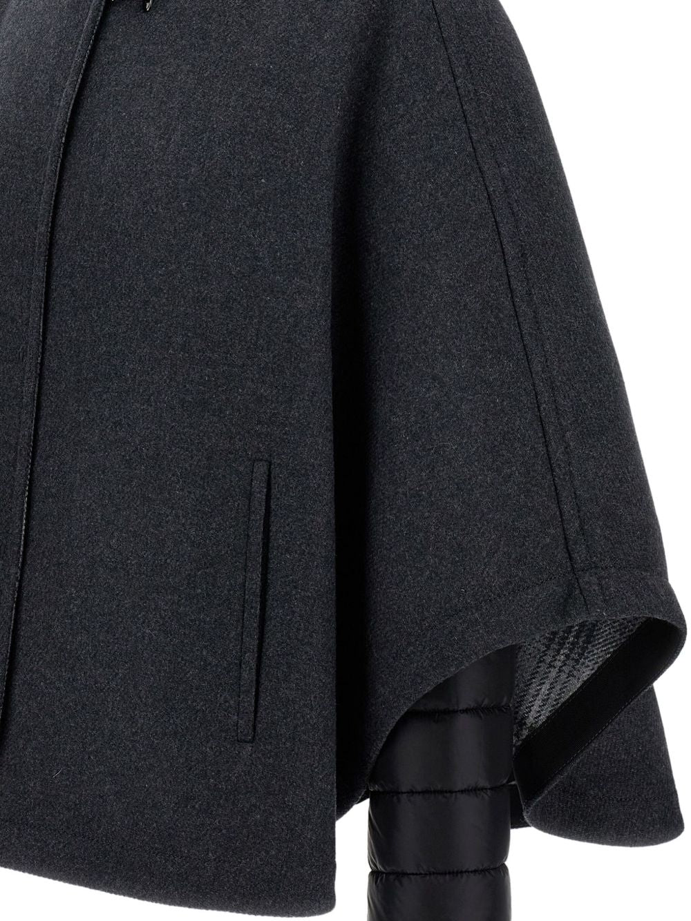 Fay Black Women's Jacket — Reversible Cape Elegance