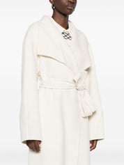 Soft Goat Women's White Cashmere Coat