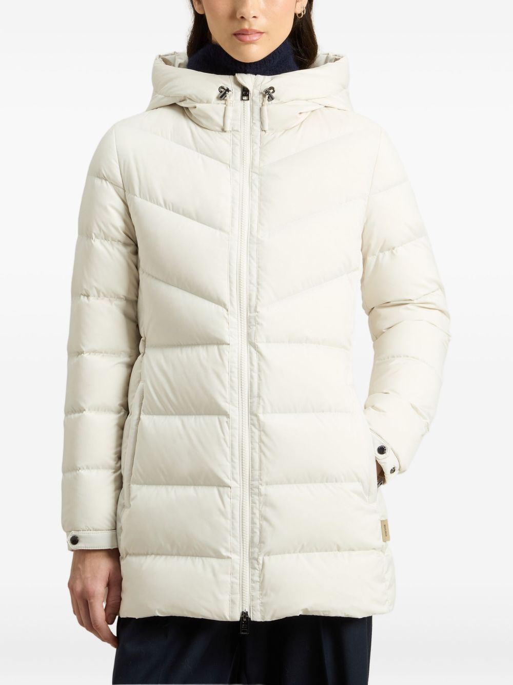 Woolrich White Wool Coat for Women