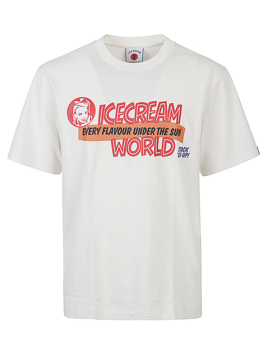 Icecream White T‑Shirt for Men — Relaxed Cotton Tee