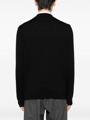 Maison Kitsuné Black Wool Sweater