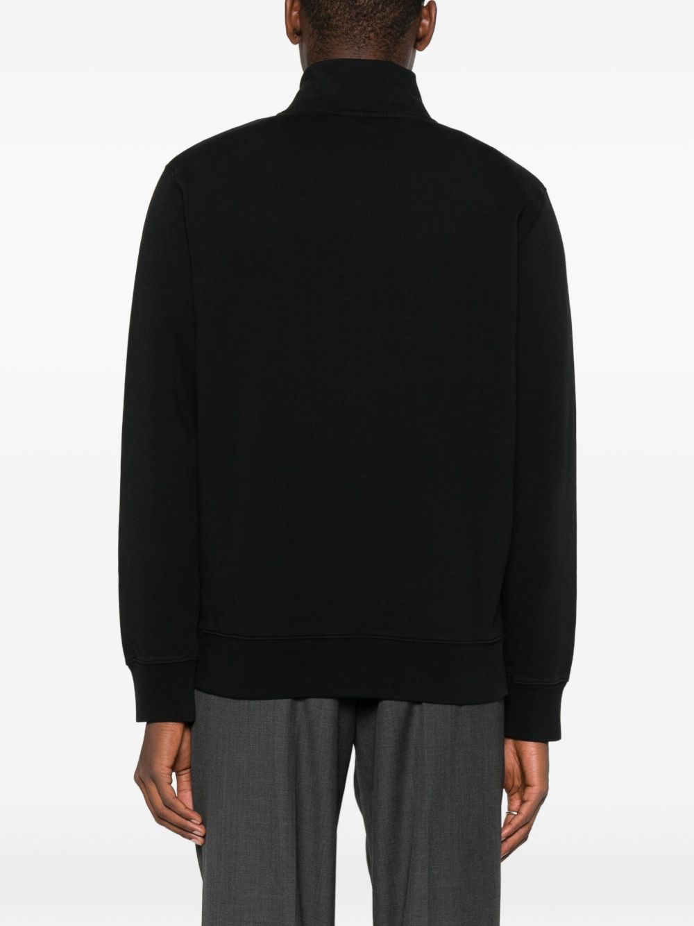 Maison Kitsuné Black Wool Sweater