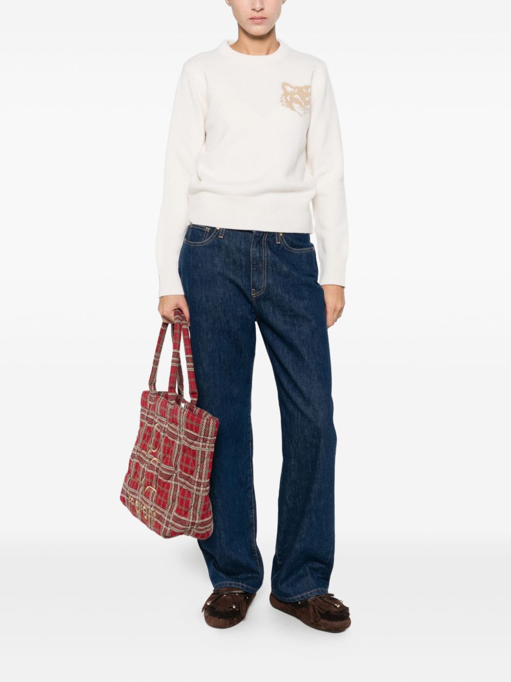 Maison Kitsuné Beige Sweater