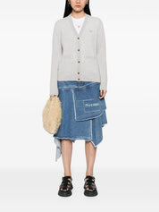 Maison Kitsuné Grey Wool Sweater