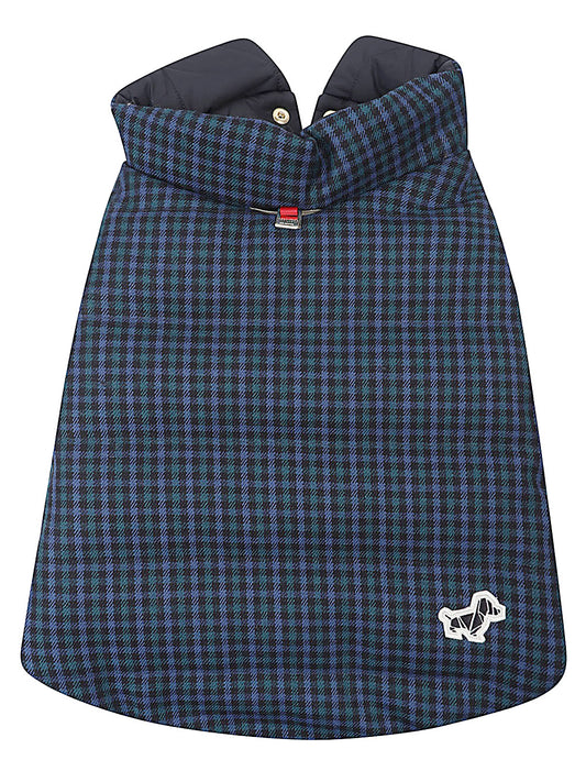 Blue Reversible Dog Coat — POLDO DOG COUTURE