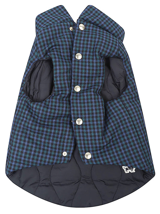 Blue Reversible Dog Coat — POLDO DOG COUTURE