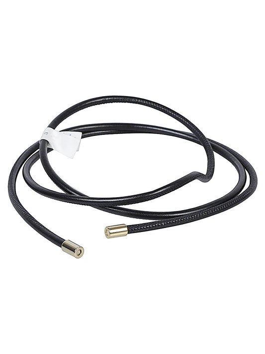 Forte Forte Black Leather Belt — Slim Timeless Elegance