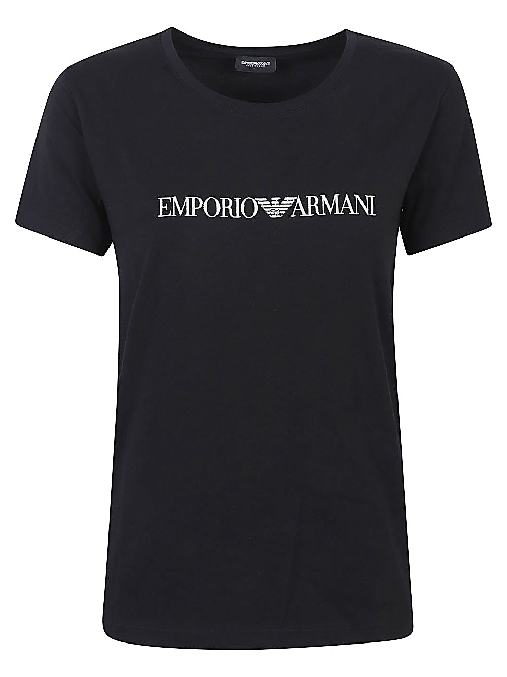 Emporio Armani Black T‑Shirt and Polo Topwear