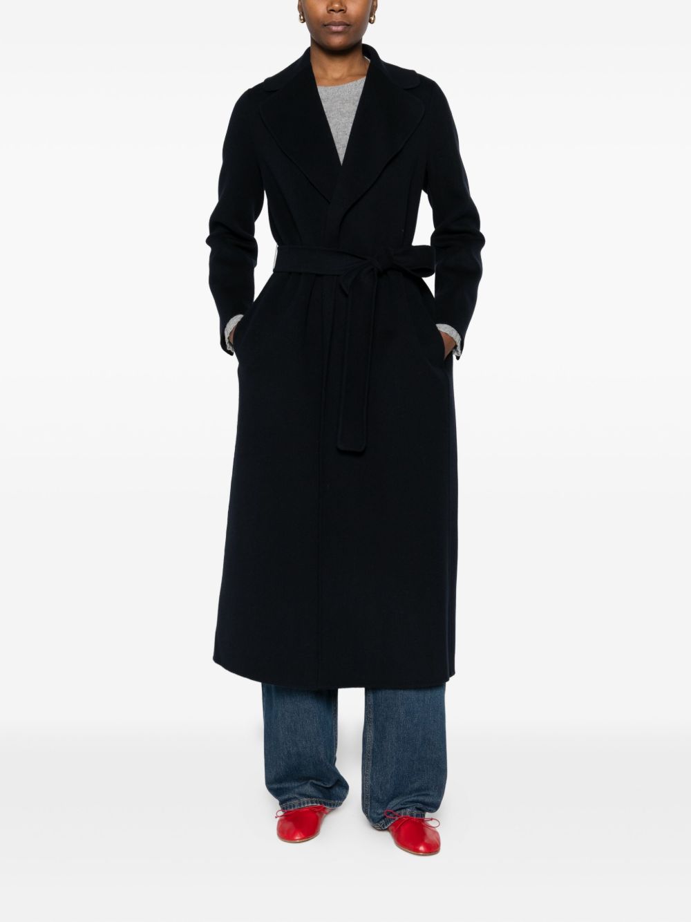 S Max Mara Blue Coat