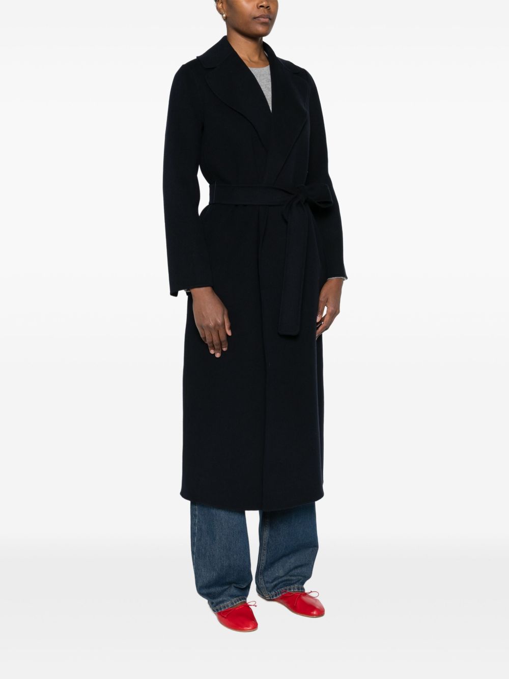 S Max Mara Blue Coat