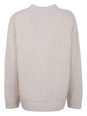Semicouture White Sweater for Women