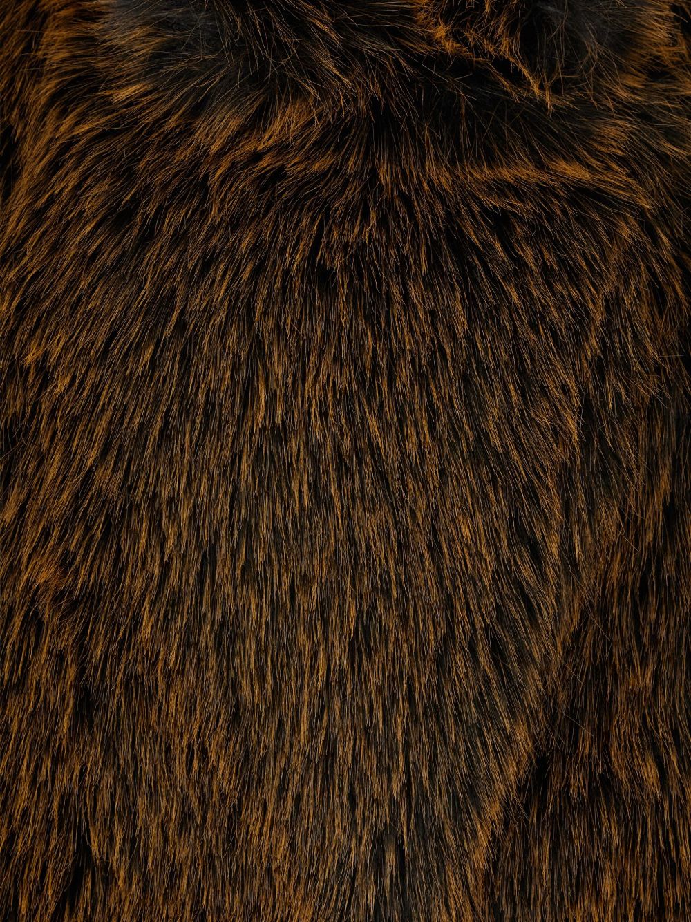 Semicouture Brown Faux‑Fur Jacket — High Collar Carol
