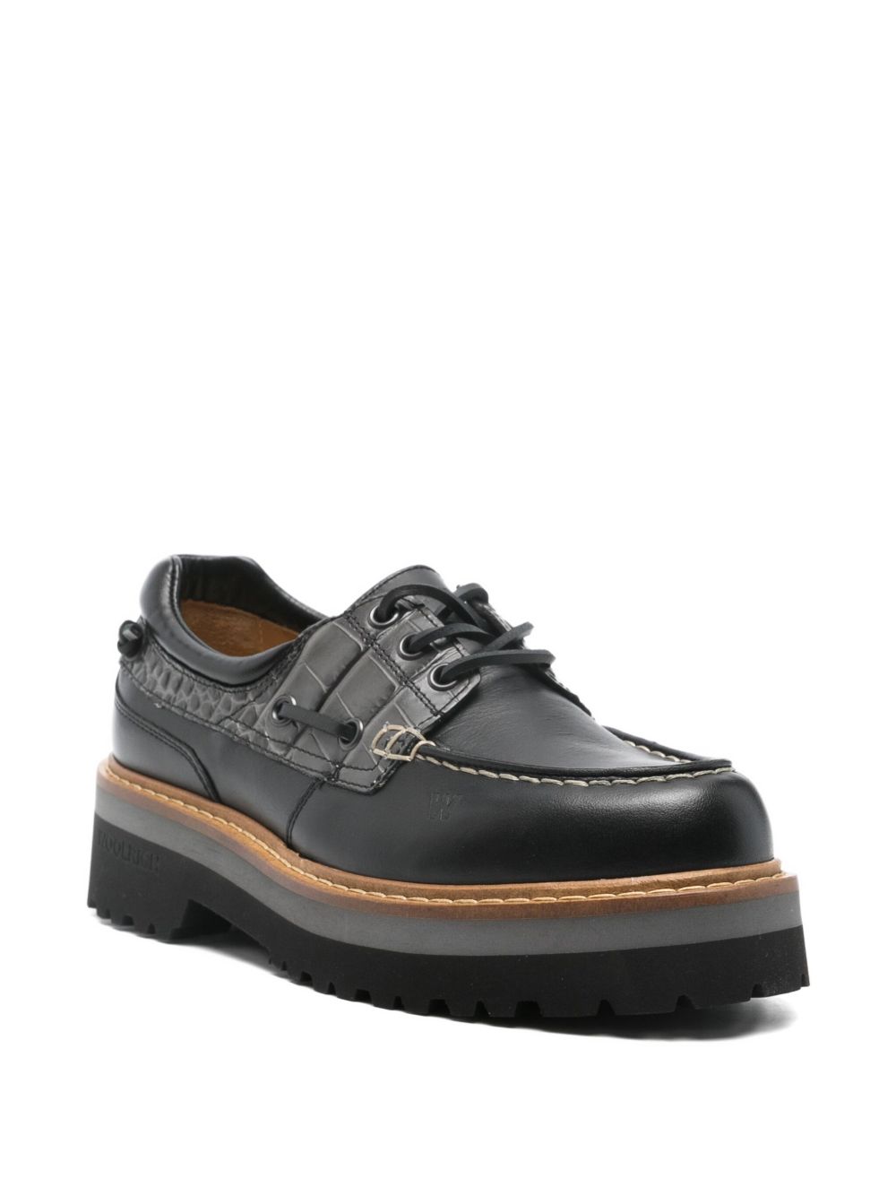 Woolrich Black Flat Moccasins