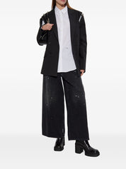 Dsquared2 Grey Jackets — Women's Double-Breasted Wool