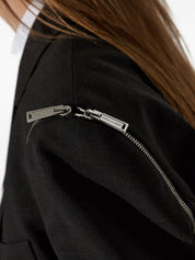 Dsquared2 Grey Jackets — Women's Double-Breasted Wool