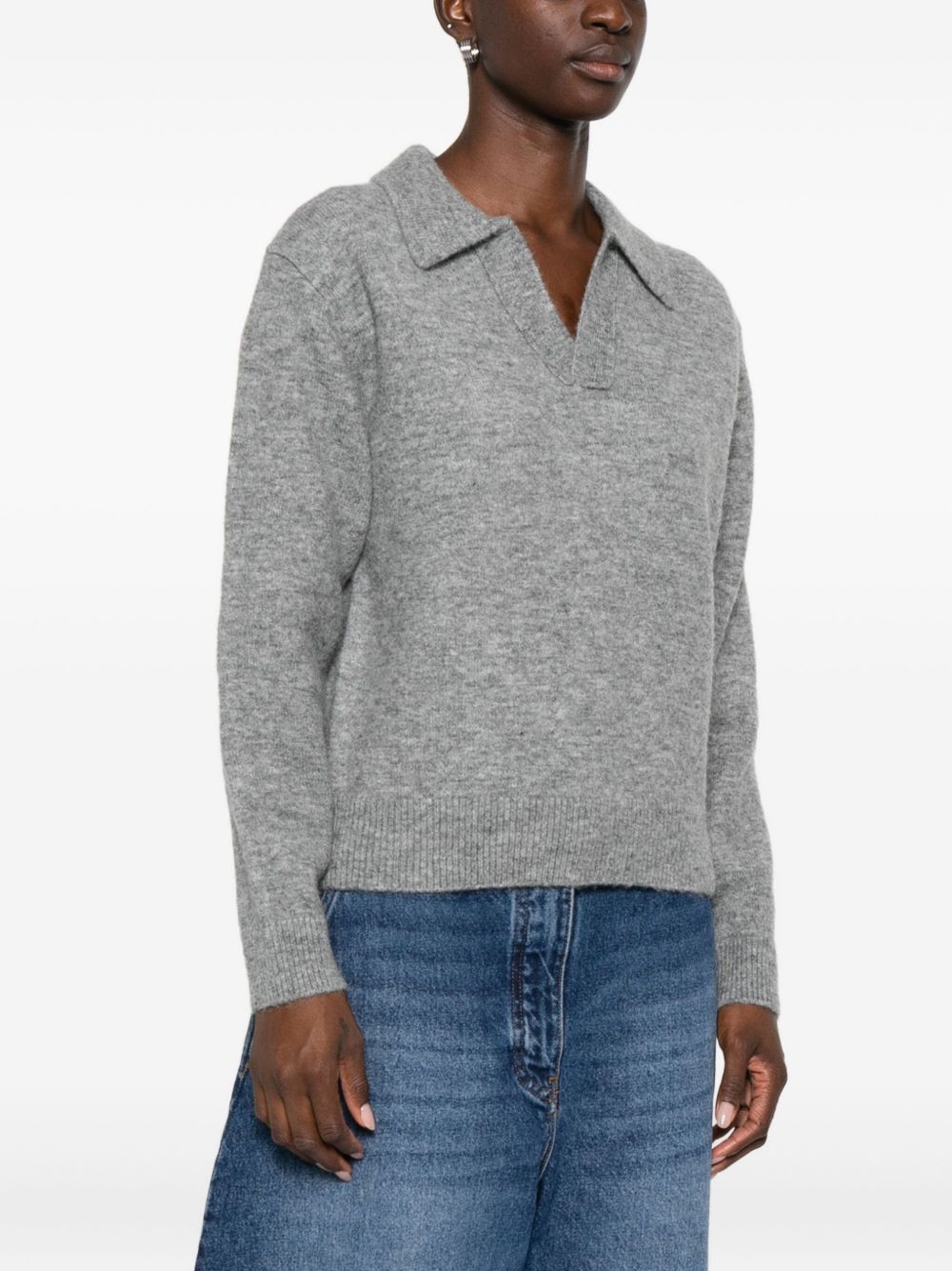 Dunst Grey Sweater for Women