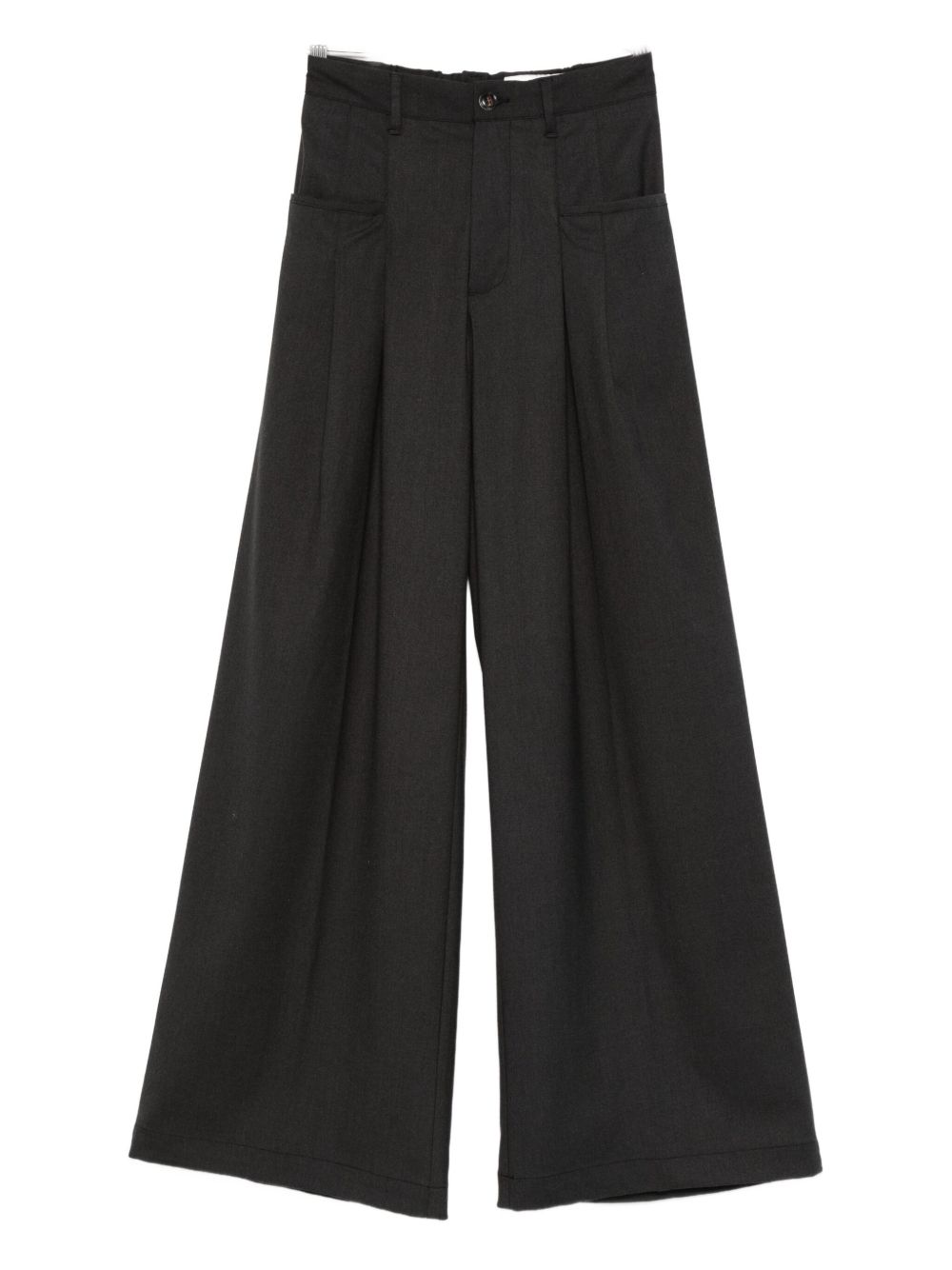 White Sand Blue Trousers for Women