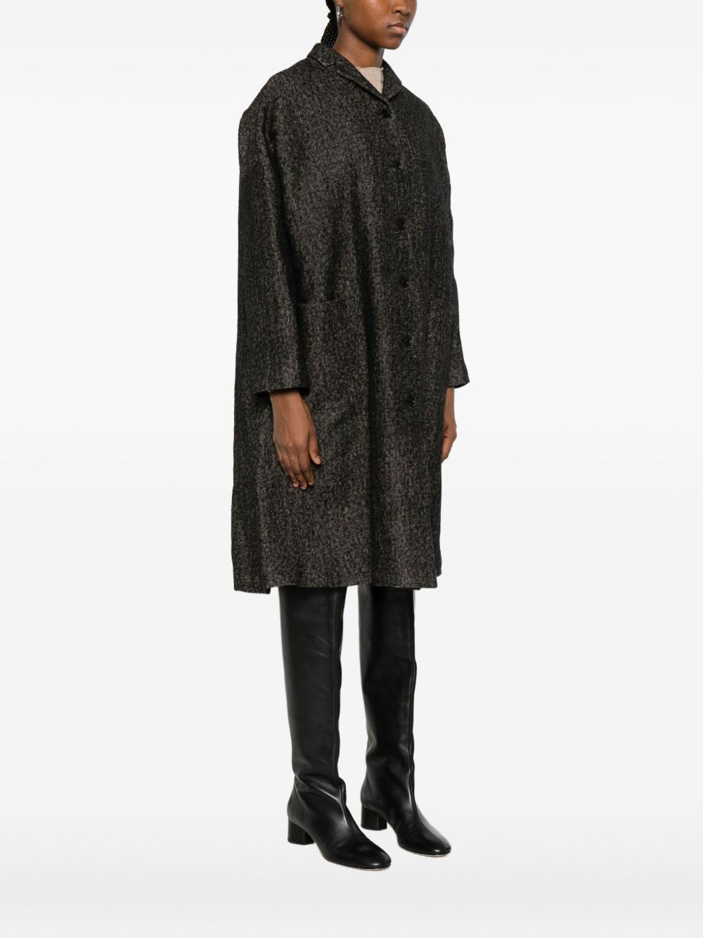 Apuntob Black Coat for Women