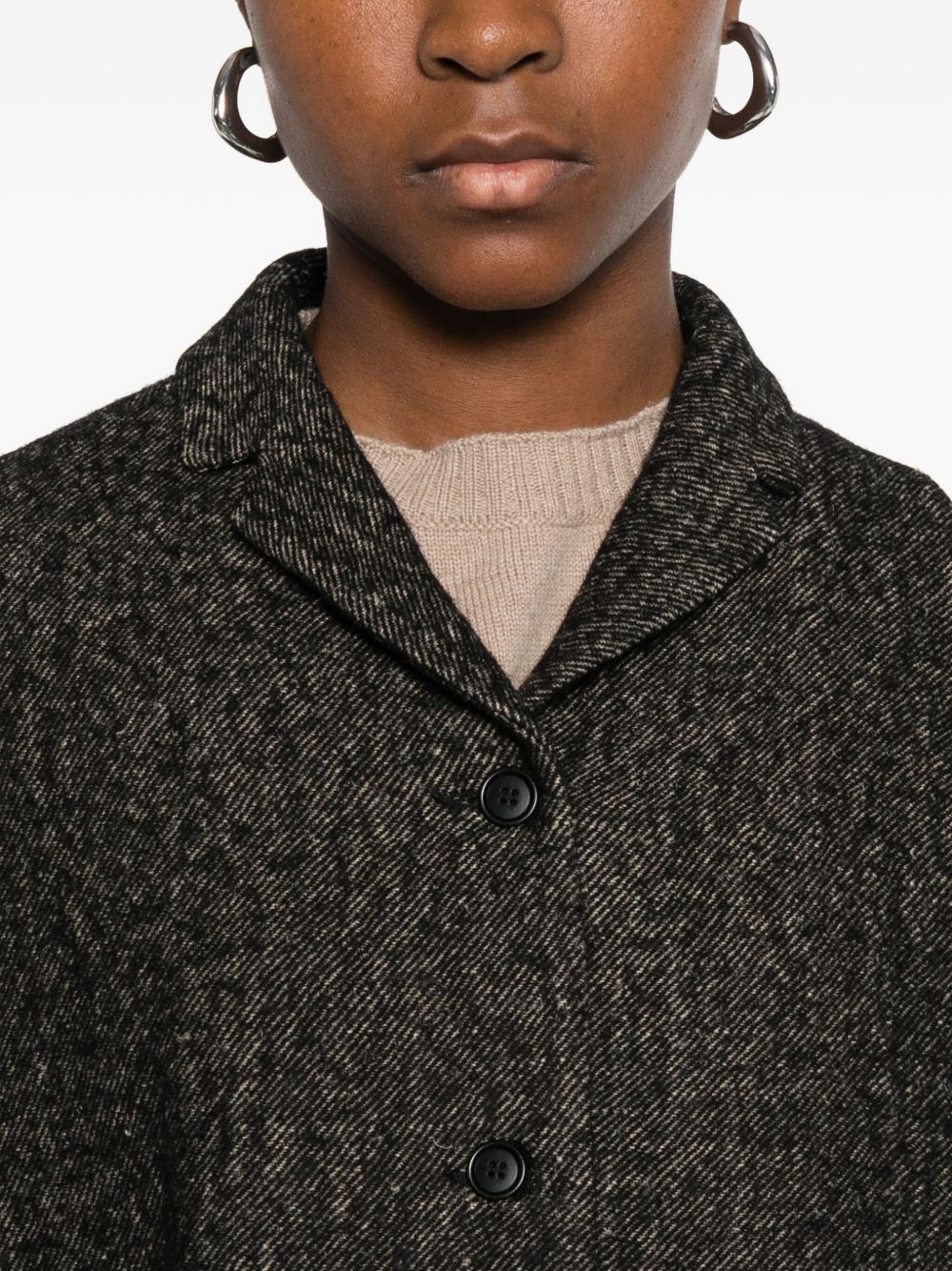 Apuntob Black Coat for Women