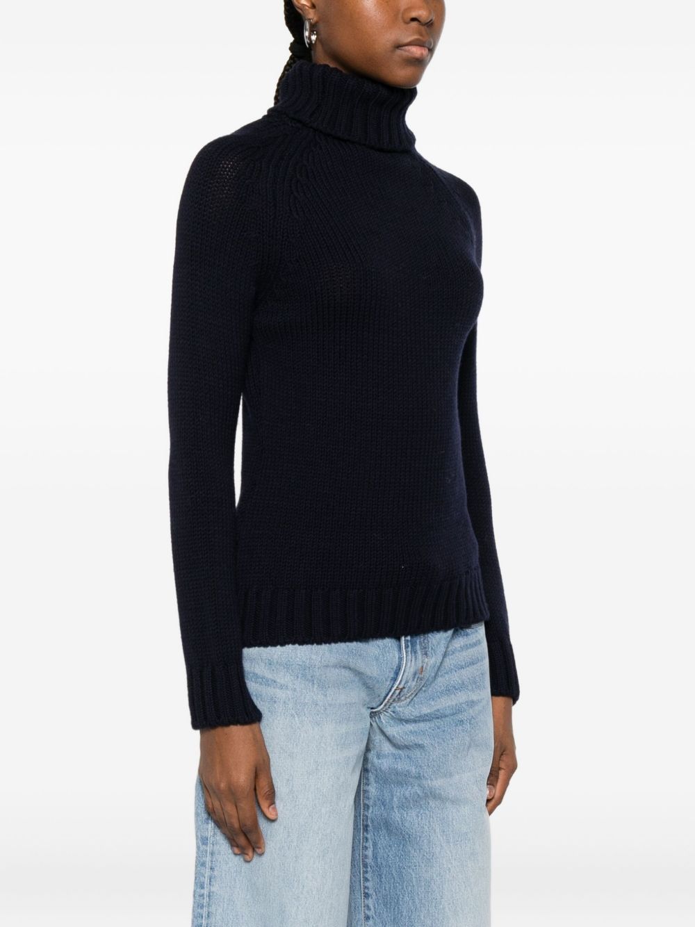Base Blue Sweater for Women
