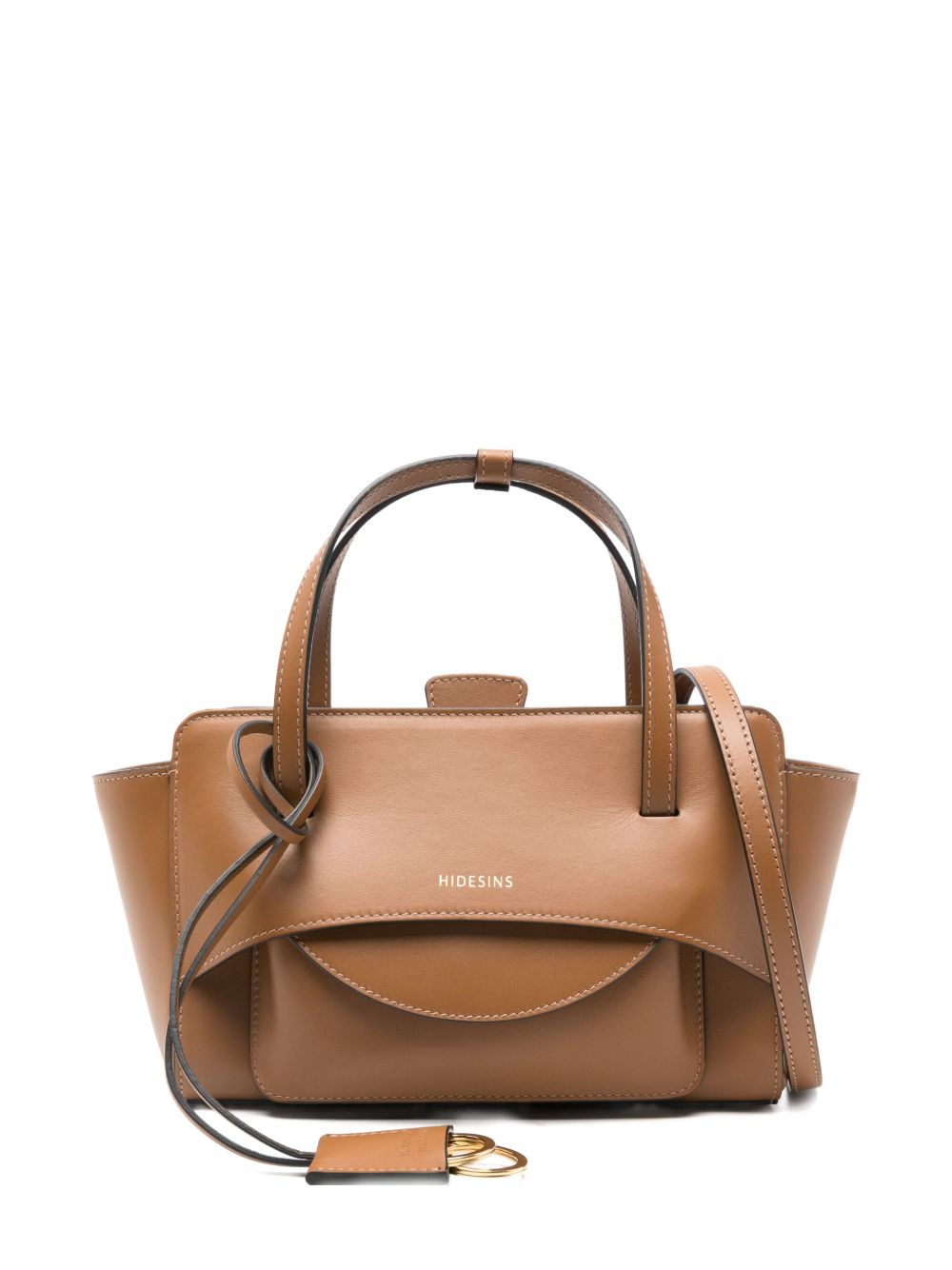 HIDESINS Brown Leather Shopper Bag