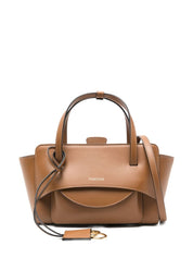 HIDESINS Brown Leather Shopper Bag