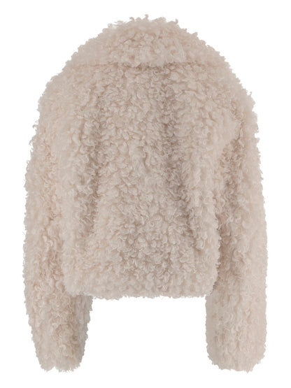 Stand Studio White Wool Coat — Luxe Wrap Coat for Women