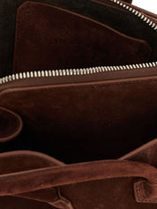The Attico Brown Leather Shopper Bag