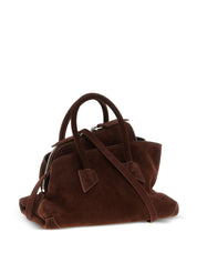 The Attico Brown Leather Shopper Bag