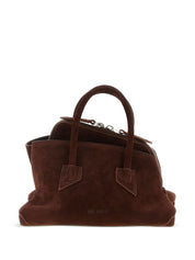 The Attico Brown Leather Shopper Bag