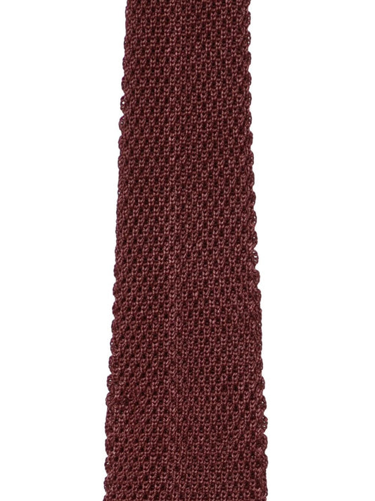 Bordeaux Silk Tie — Forte Forte