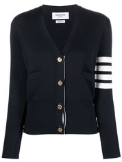 Thom Browne Sweaters Blue — Women's Merino Cardigan
