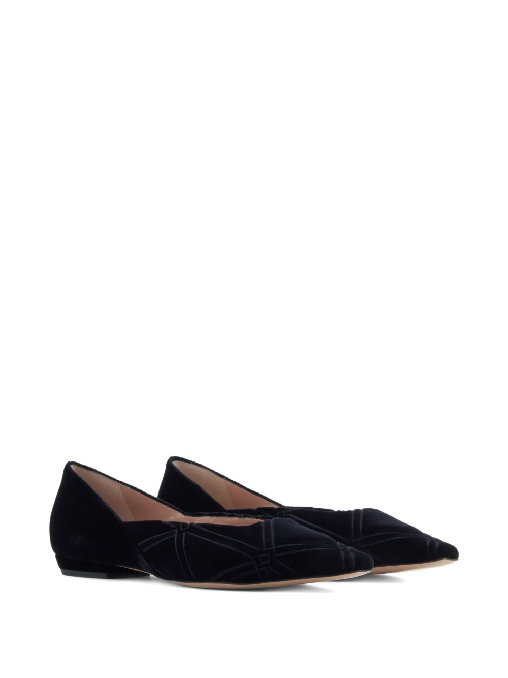 Emporio Armani Black Flat Shoes for Women